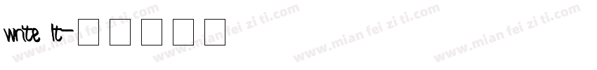 write lt字体转换